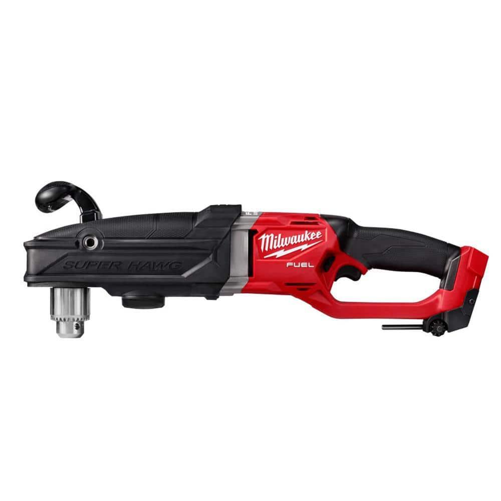 Milwaukee 2809-20 M18 FUEL 18-Volt Lithium-Ion Brushless Cordless GEN 2 Super Hawg 1/2 in. Right Angle Drill (Tool-Only)
