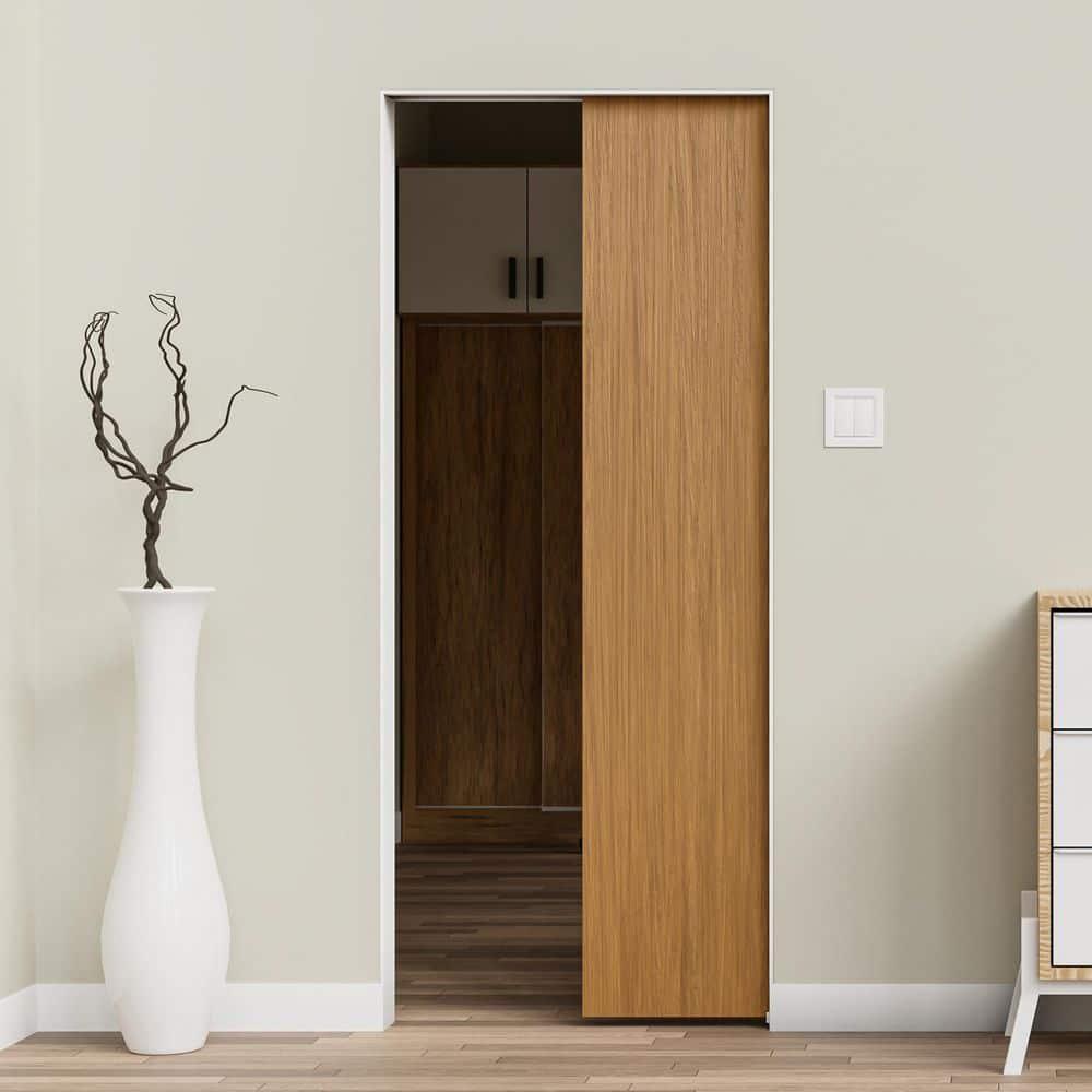 Villar Home Designs Heavy Duty Sliding Pocket Door Hardware Set for 24'' to 36'' doors with Soft Close and Frame