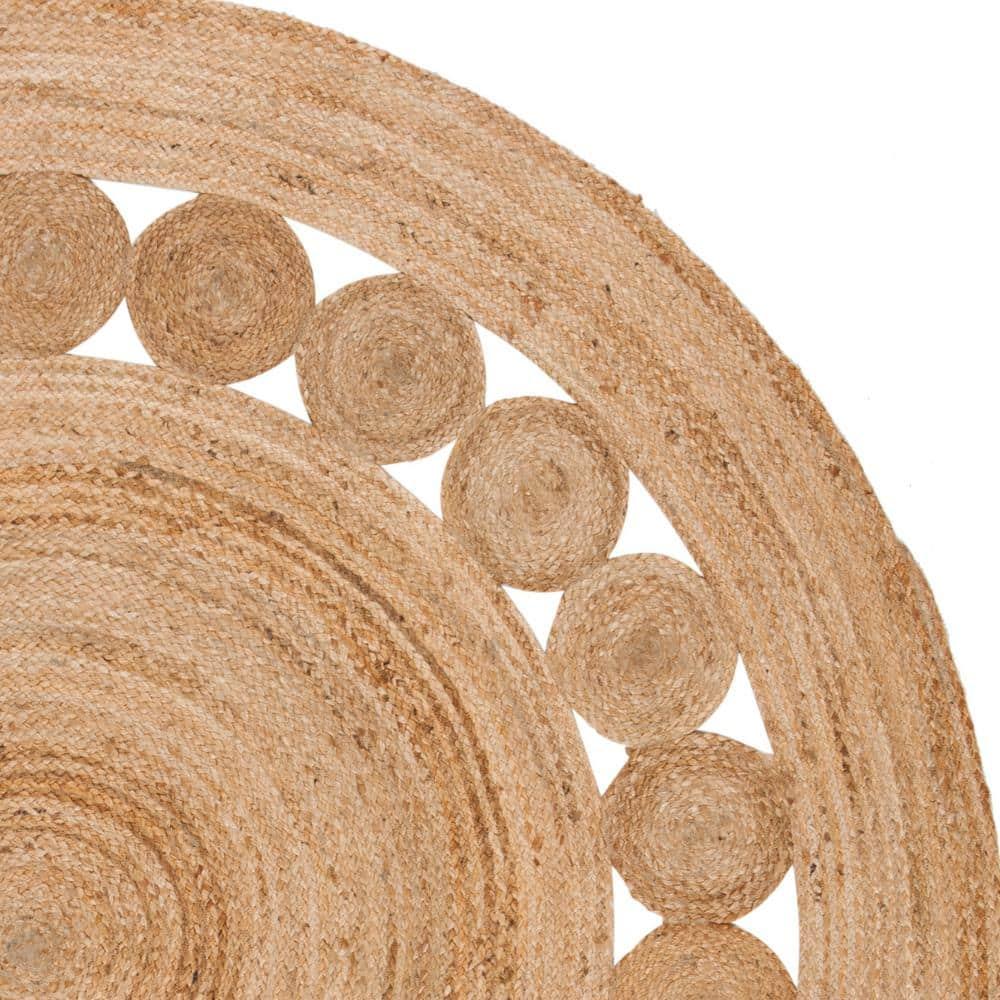 Natural Fiber NF364 Hand Woven Area Rug - Natural - 8' round - Safavieh.