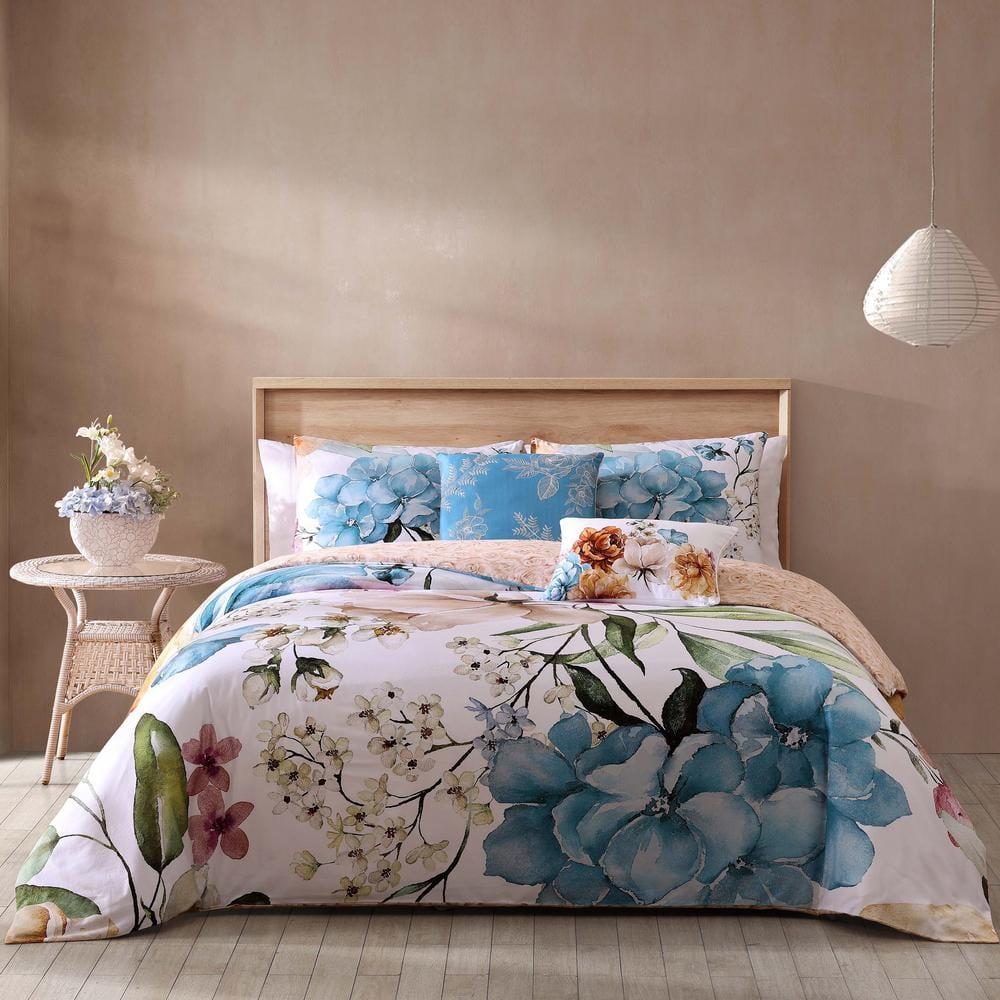 BeBeJan Bebejan Maia 100% Cotton Sateen 5 Piece Reversible Comforter Set