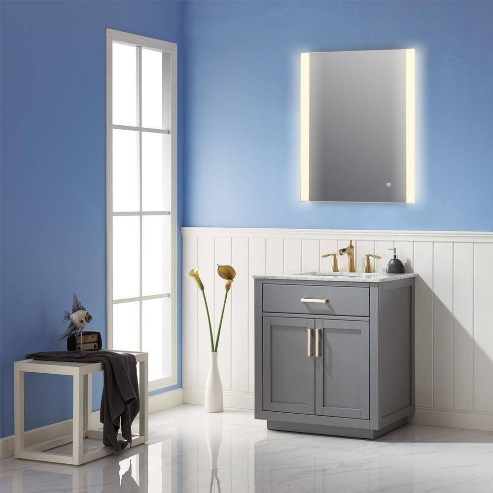 Altair Design Cosenza 24” Rectangle Frameless Modern LED Bathroom Vanity Mirror