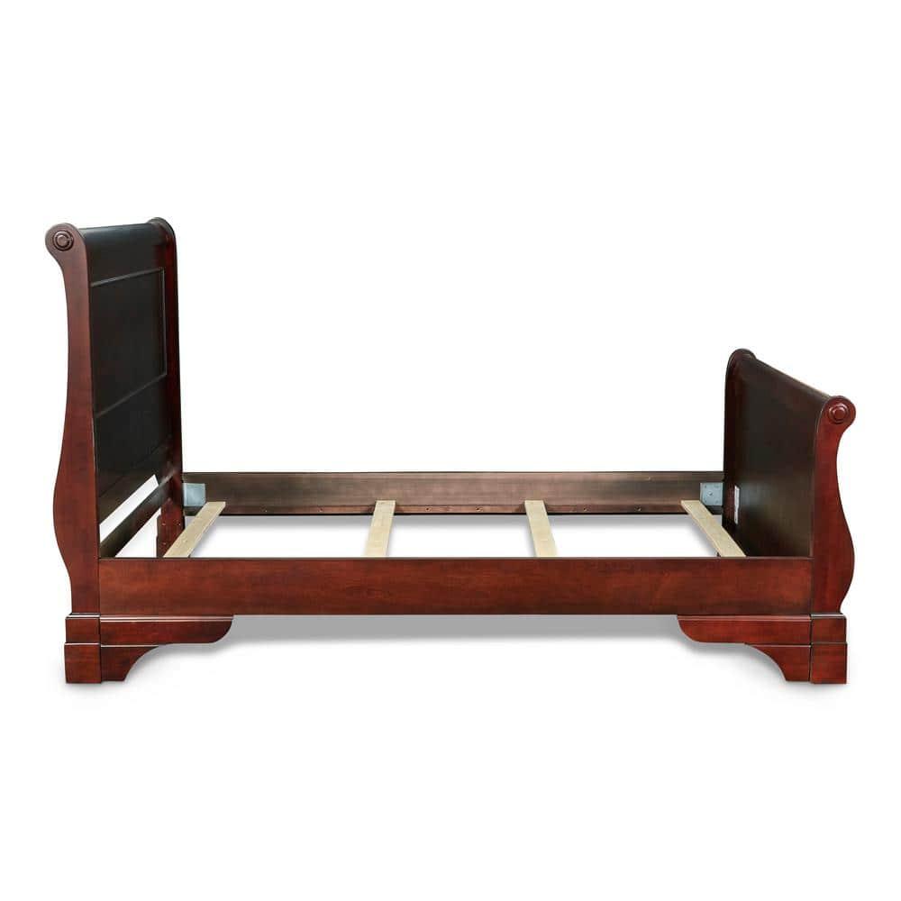 New Classic Furniture Versailles King Wood Standard Beds, Cherry