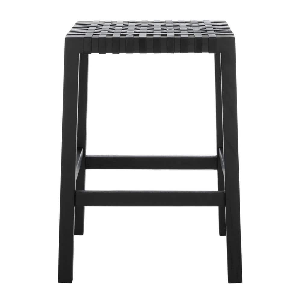 Capri Counter Stool - BST1009 - Black/Black - Safavieh