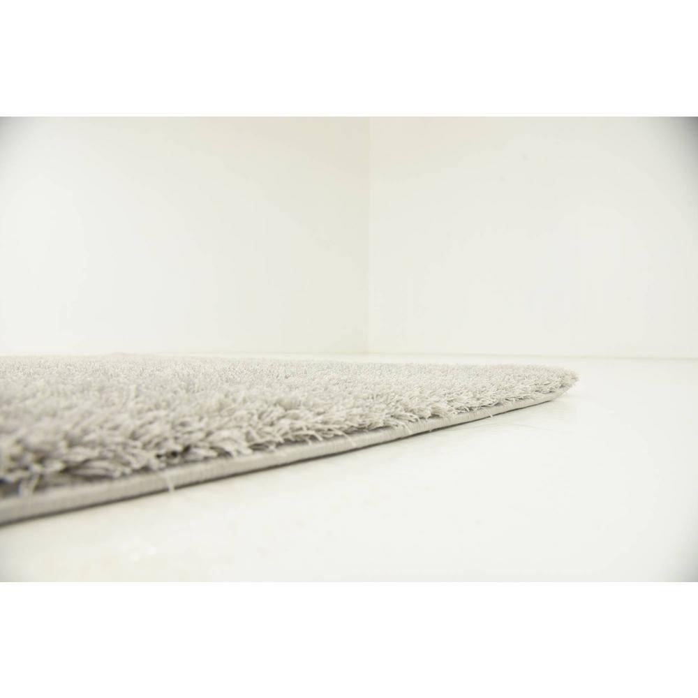 Nuloom Neva Solid 4x6 Shag Indoor Area Rug for Living Room Bedroom Dining Room Nursery, Grey/Ivory