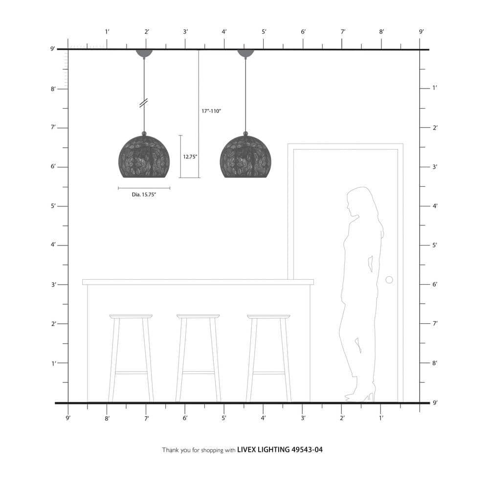 Lighting Lumens 3 - Light Shaded Pendant