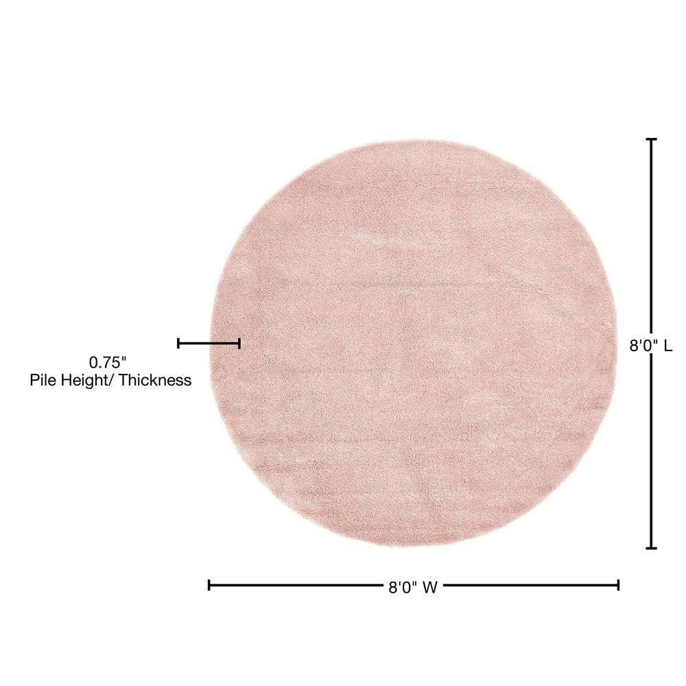 Unique Loom 8' 0 x 8' 0 Solo Calabasas Pink Area Rug