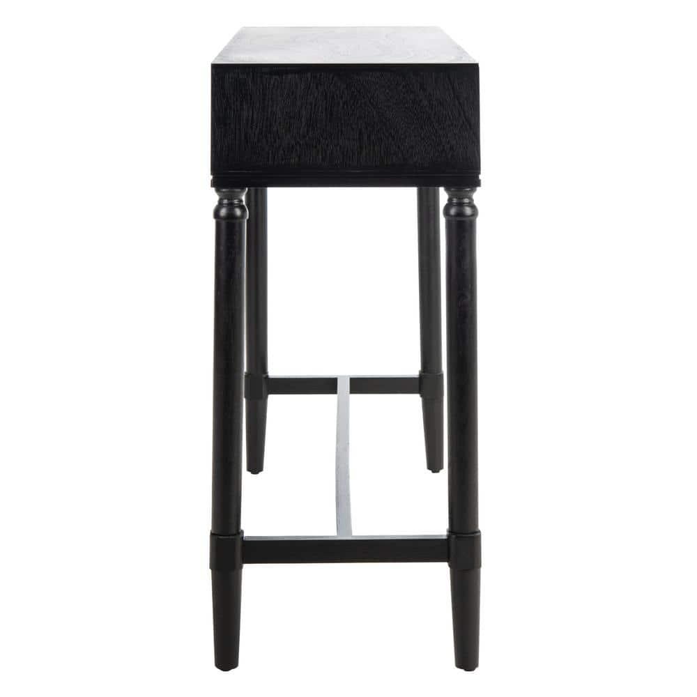 Aliyah 2 Drawer Console Table - Black - Safavieh