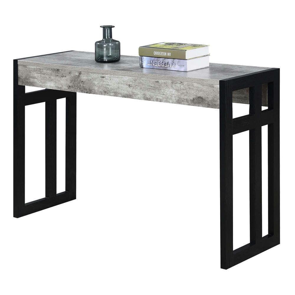 Convenience Concepts Monterey Console Table, Faux Birch/Black