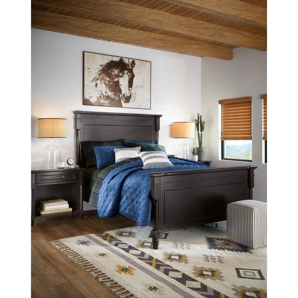 Equity 20091 5-Inch Silent Sweeping Quartz Metal Alarm Clock, Dark Gray