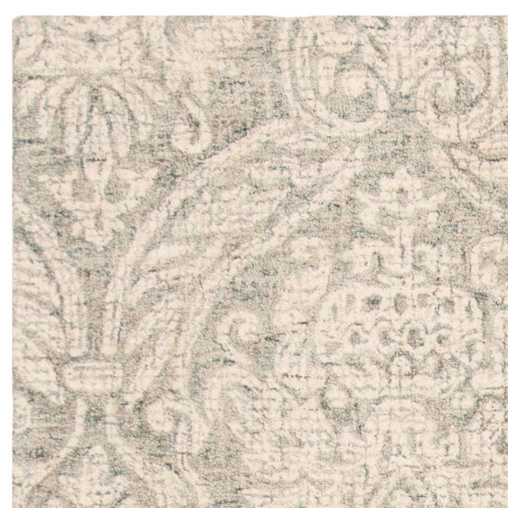 Rosemarie Abstract Handmade Tufted Wool Gray/Ivory Area Rug