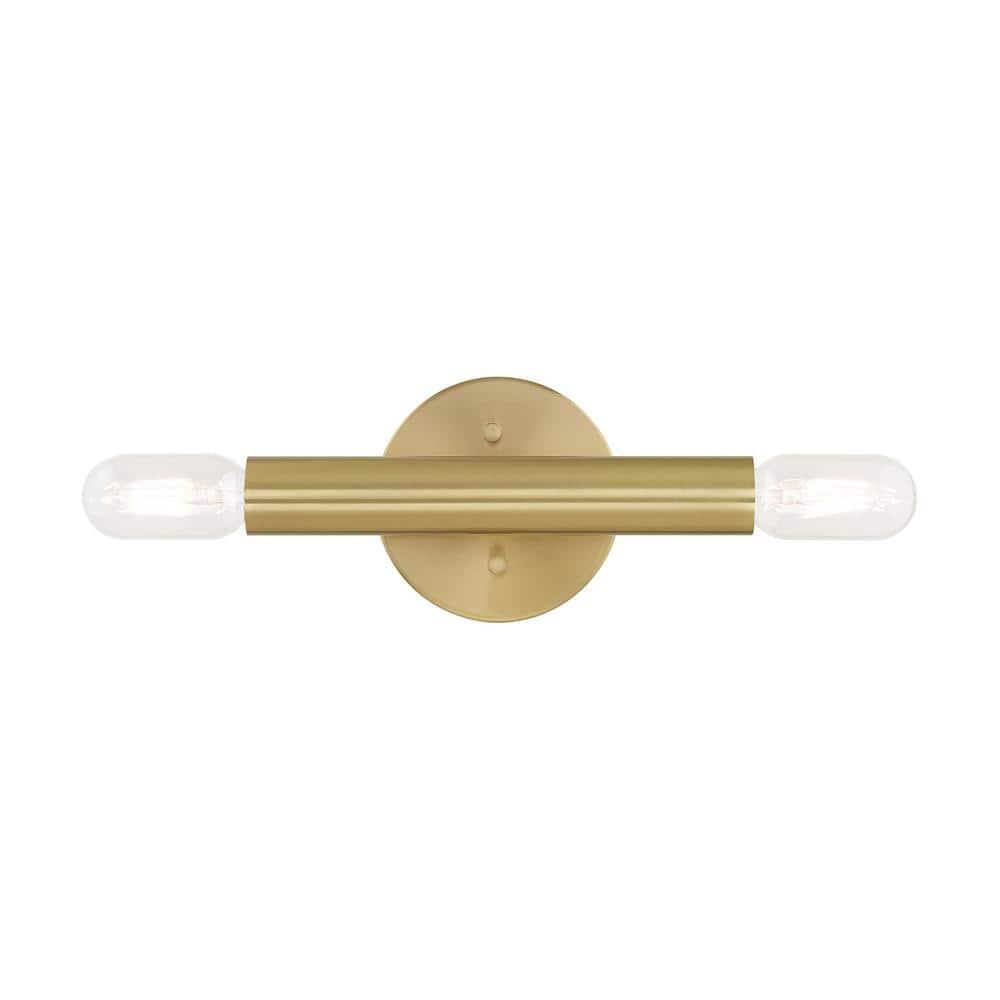 Livex Lighting Copenhagen 2 - Light Wall Light in  Satin Brass