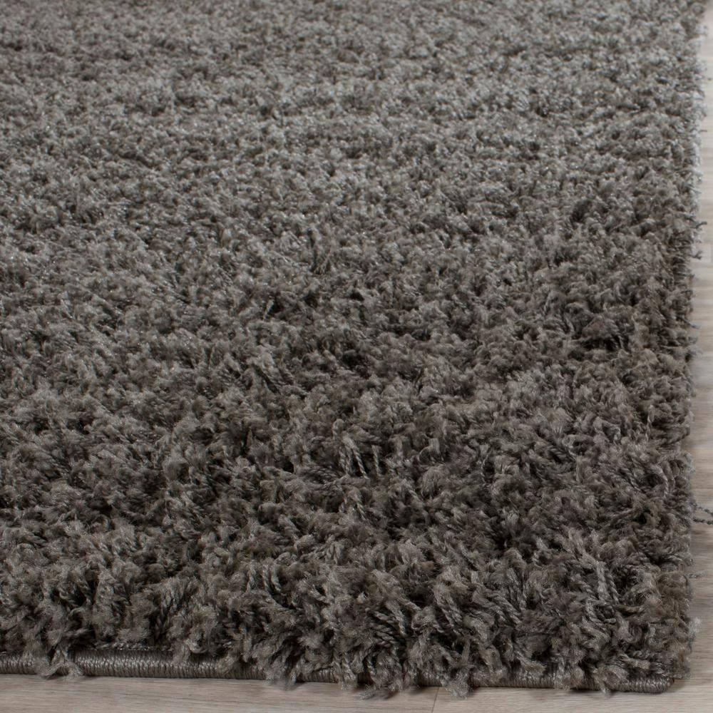 Athens Shag SGA119 Power Loomed Indoor Area Rug - Dark Grey - 5'1"x7'6" - Safavieh