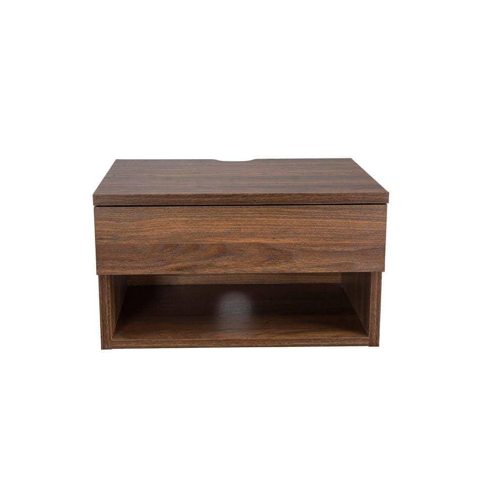 Nathan James Modern Floating Bedroom Nightstand with Storage Drawer and Open Shelf Cubby & Reviews | Wayfair