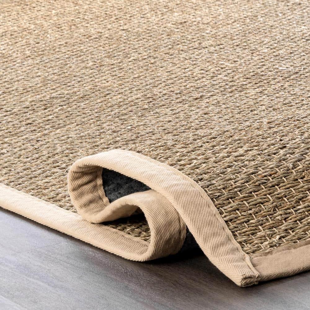 Nuloom Elijah Farmhouse Seagrass Indoor Area Rug, Round 4', Beige