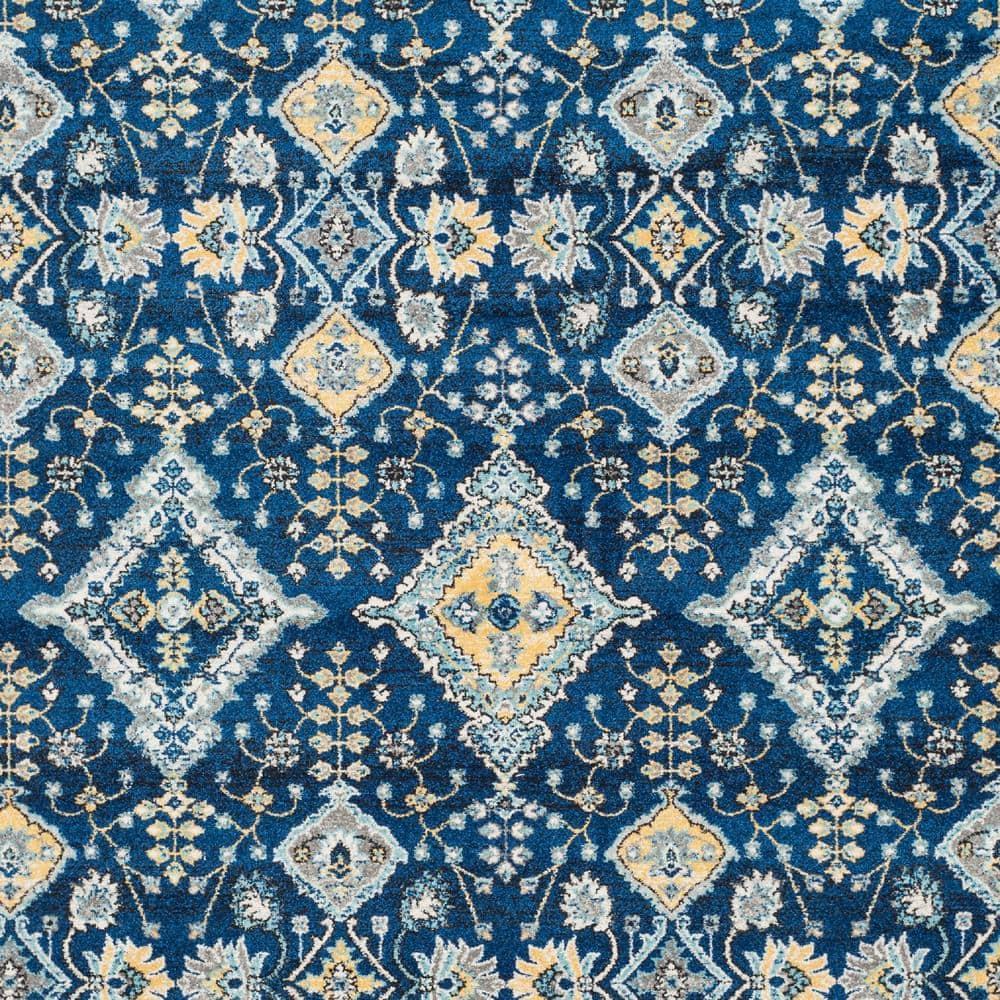 Evoke EVK224 Power Loomed Area Rug - Royal/Ivory - 8'x10' - Safavieh.