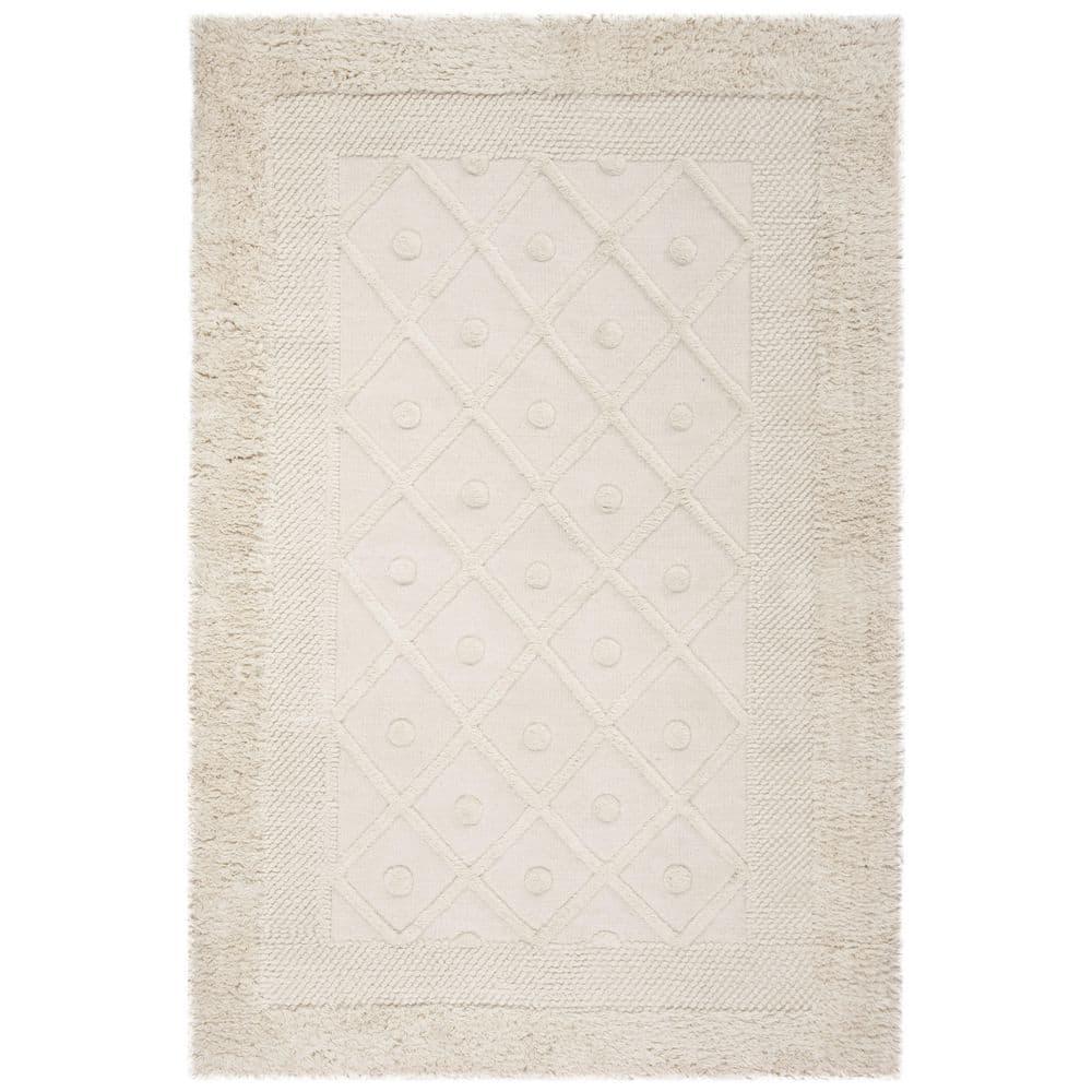 Kenya KNY952 Hand Knotted Area Rug - Ivory - 3'x5' - Safavieh.