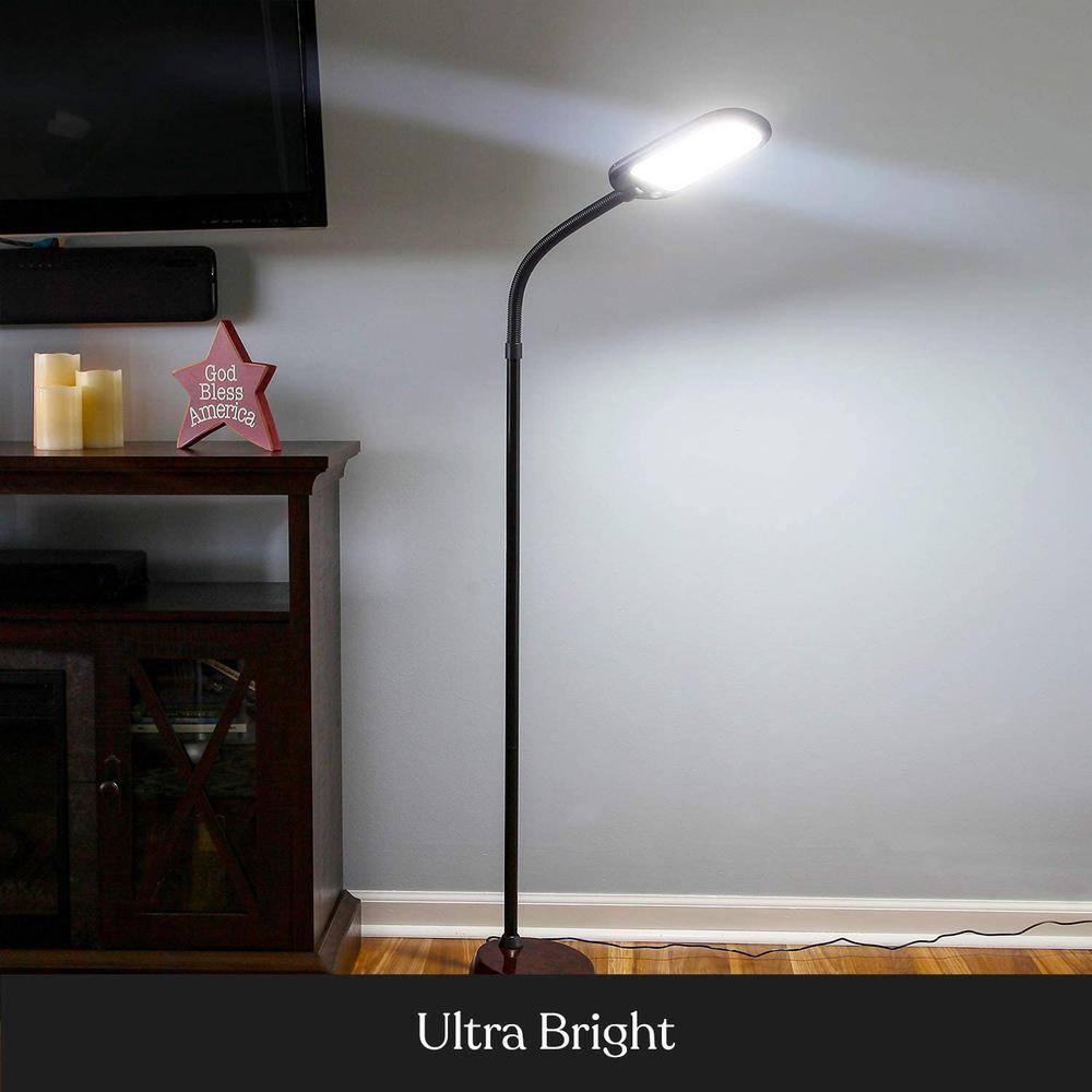 Brightech Litespan Slim 55 in. Industrial Dimmable LED Directional Task Floor Lamp