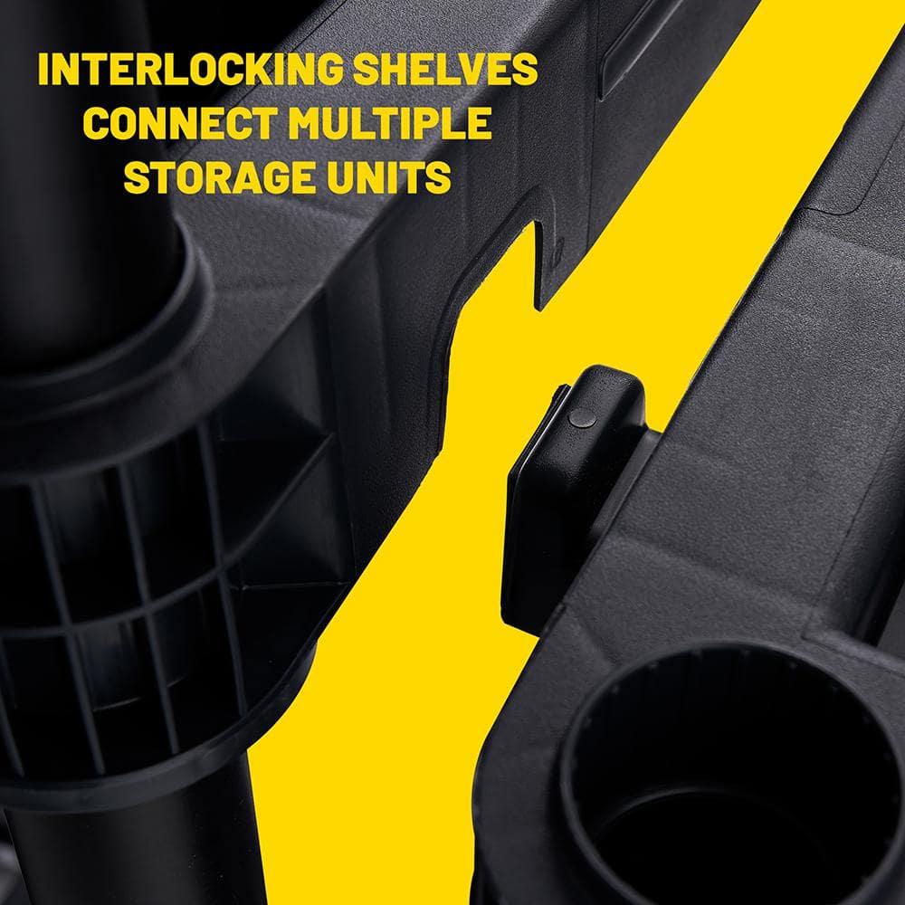 Plano 4-Shelf Standard Duty Plastic Storage Shelves, 48” x 21” x 14”, 200lb Capacity