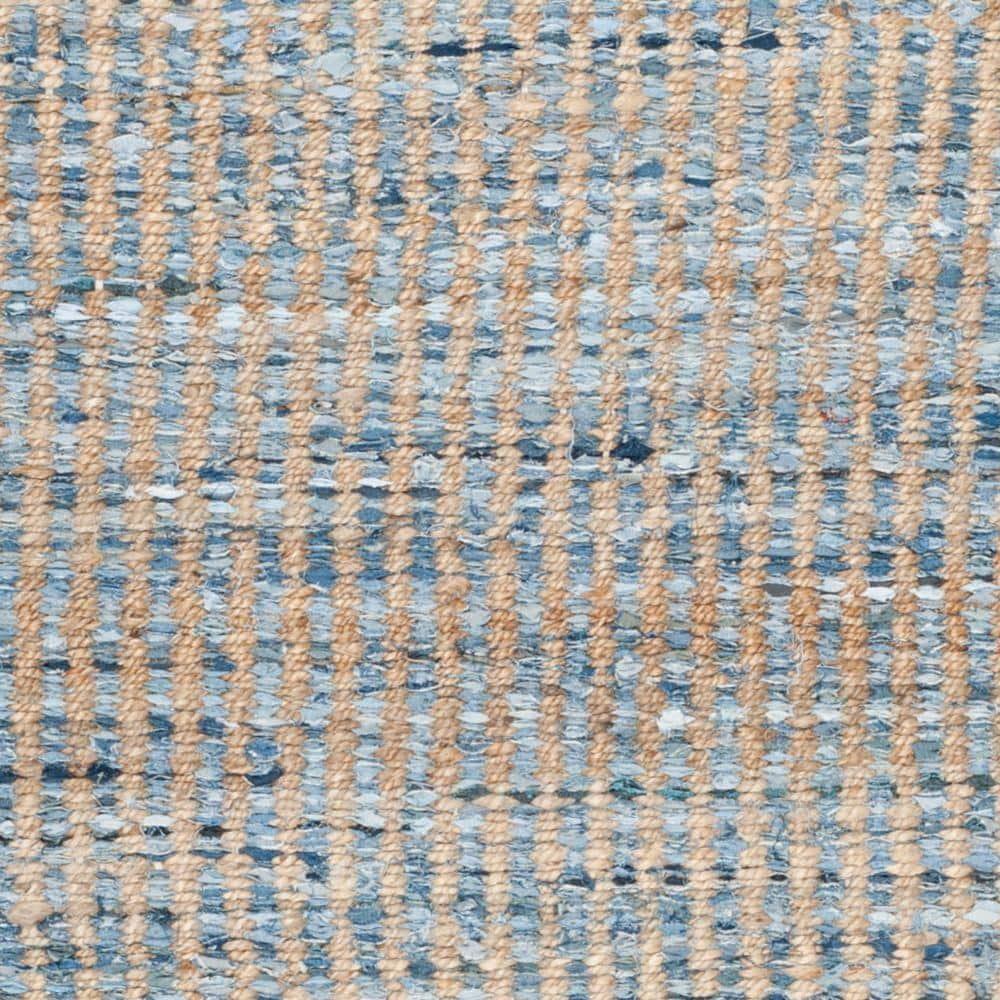 Cape Cod CAP352 Hand Woven Area Rug - Natural/Blue - 5'x8' - Safavieh.