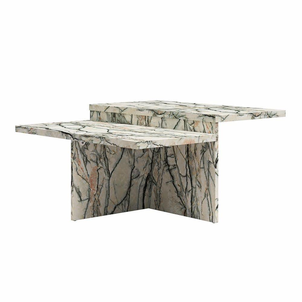 CosmoLiving by Cosmopolitan Brielle Two-Tiered Coffee Table