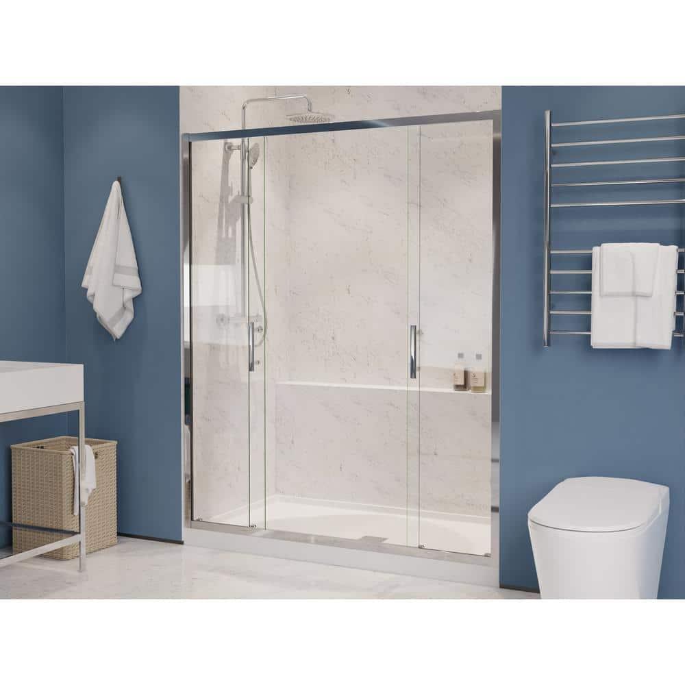 60" - 60.4" W x 70" H Framed Shower Door