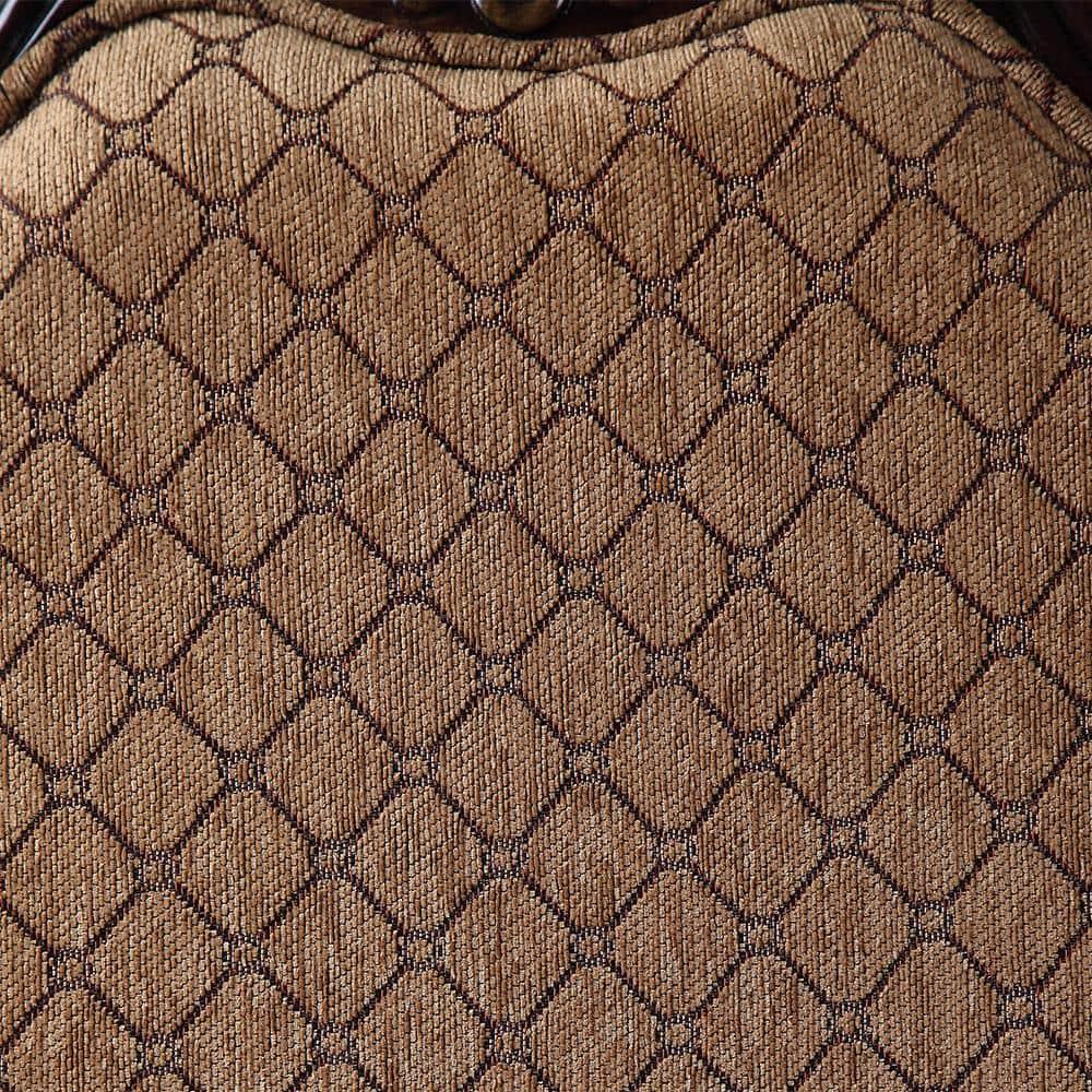 Chateau De Ville 29" Accent Chairs Fabric and Espresso - Acme Furniture: Luxurious Dining Armchair, Queen Anne Legs