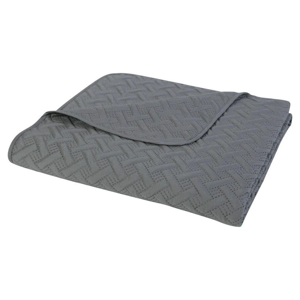Nina Embossed Basketweave Quilt Set