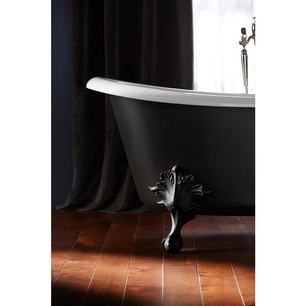 Artifacts® 66" x 33" Freestanding Bath with Iron Black Exterior