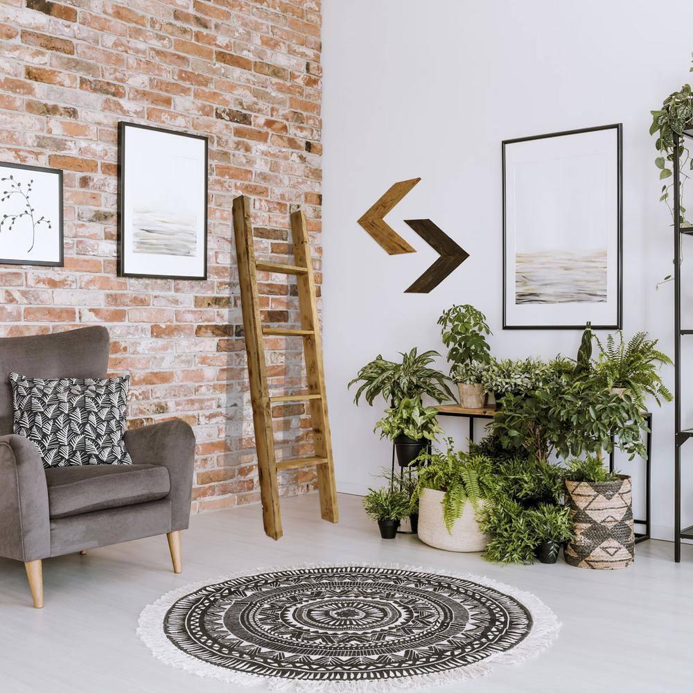 Ekena Millwork Vintage Farmhouse Rung Decorative Ladder