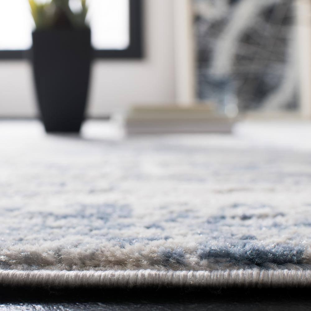 Amelia ALA700 Power Loomed Area Rug - Ivory/Blue - 8'x10' - Safavieh.