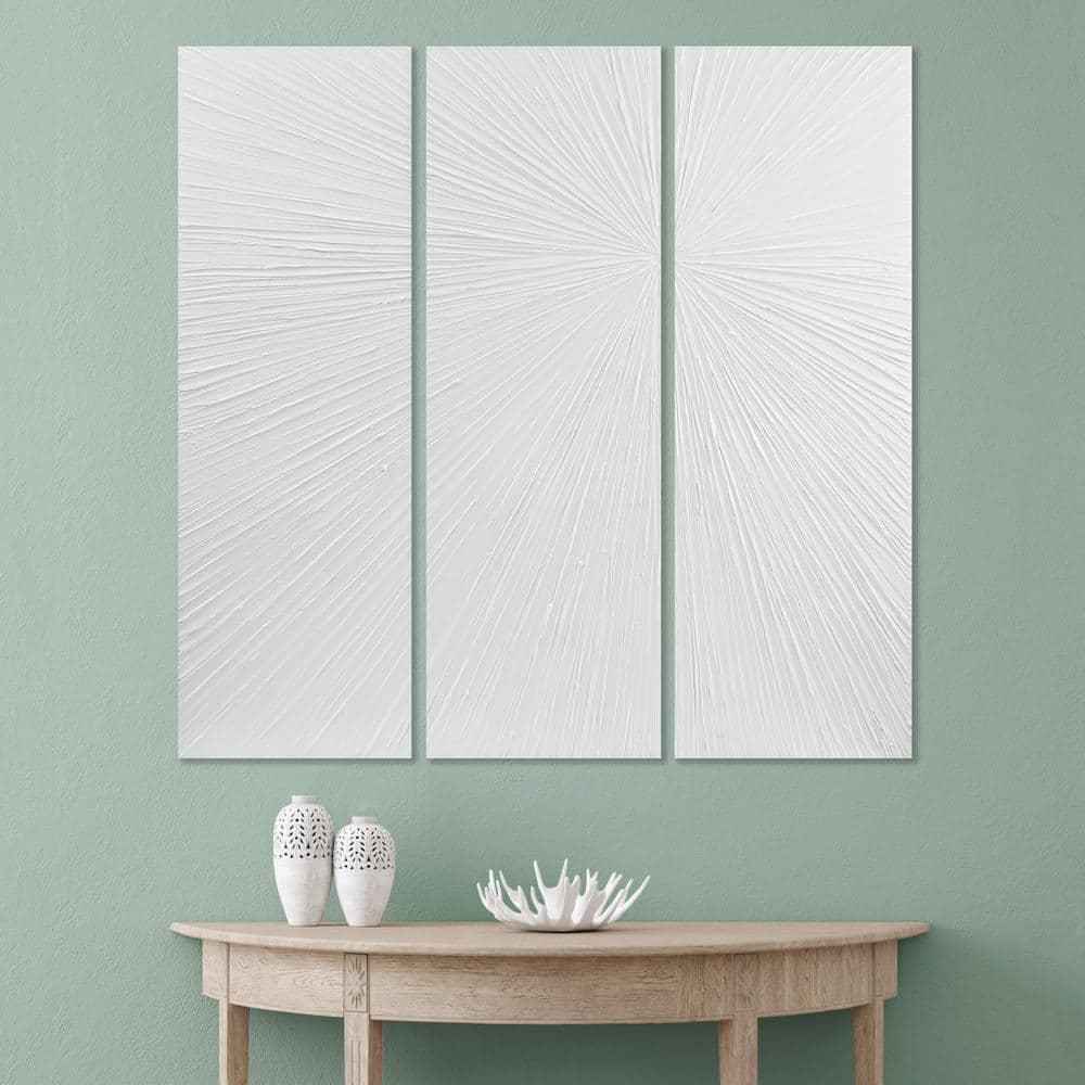 Madison Park Signature Sunburst 3-Piece Hand-Painted Resin Wall Art
