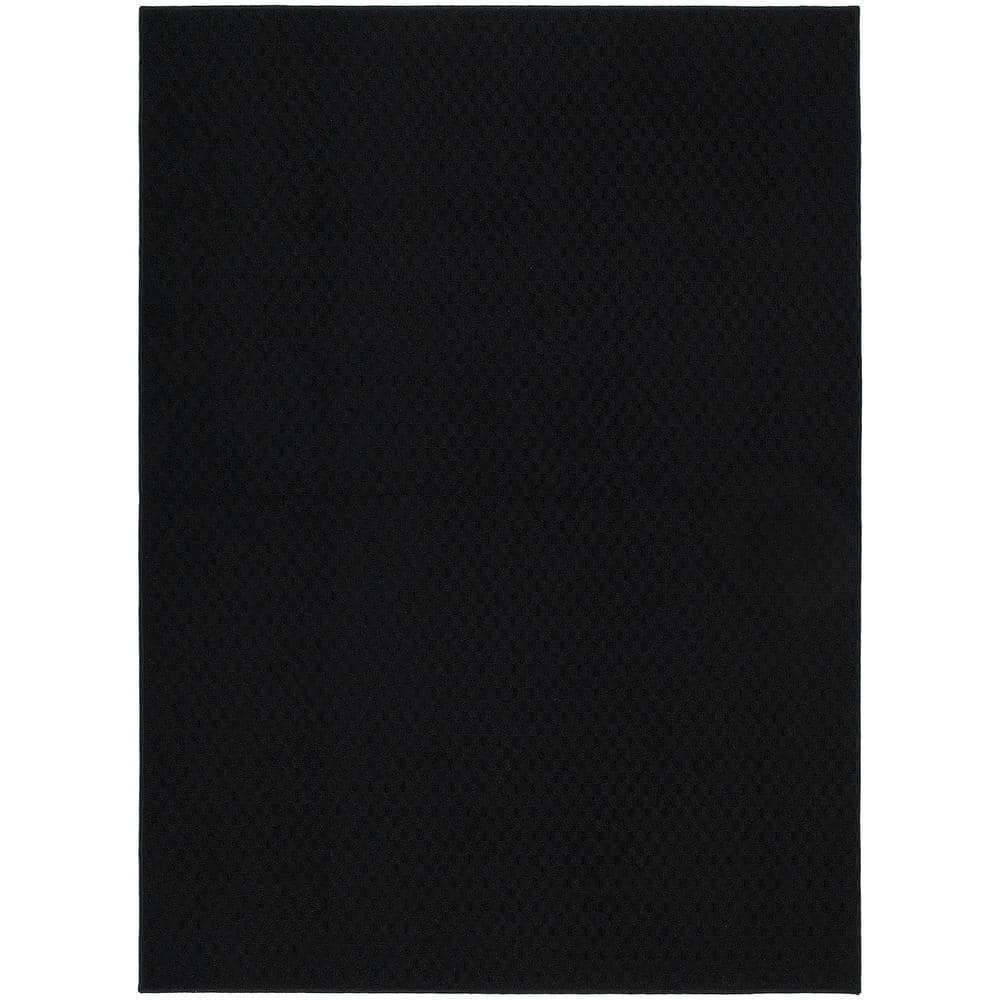 Garland Rug Town Square Black Indoor Area Rug, 8' x 10'