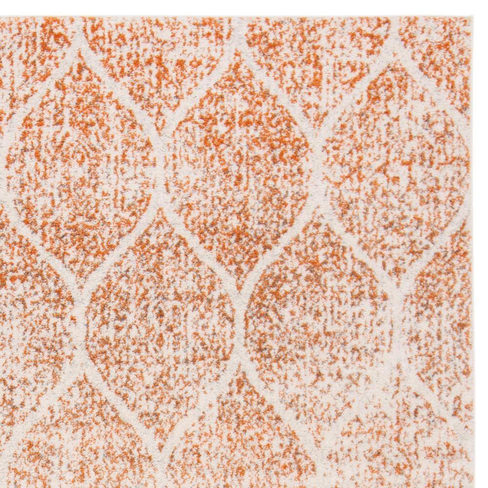 Madison MAD604 Power Loomed Indoor Area Rug - Cream/Orange - 8'x10' - Safavieh