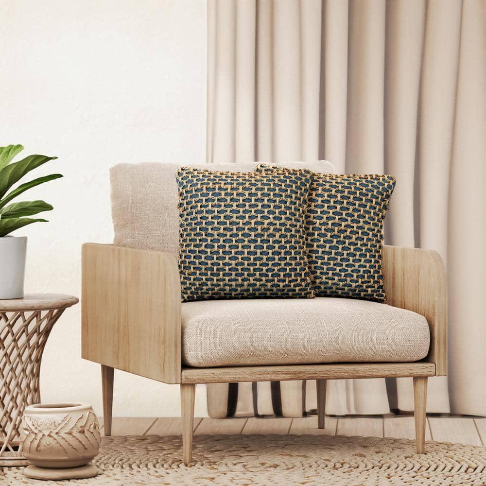 Boho Living Boho Living Jada Decorative Pillow Collection Living Cotton Blend Square Throw Pillow Cover (Set of 2)