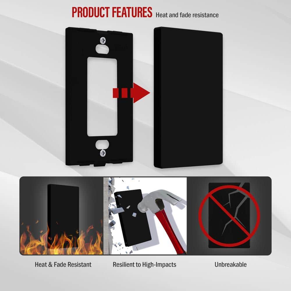 Enerlites No Subject 1 - Gang Blank Standard Wall Plate