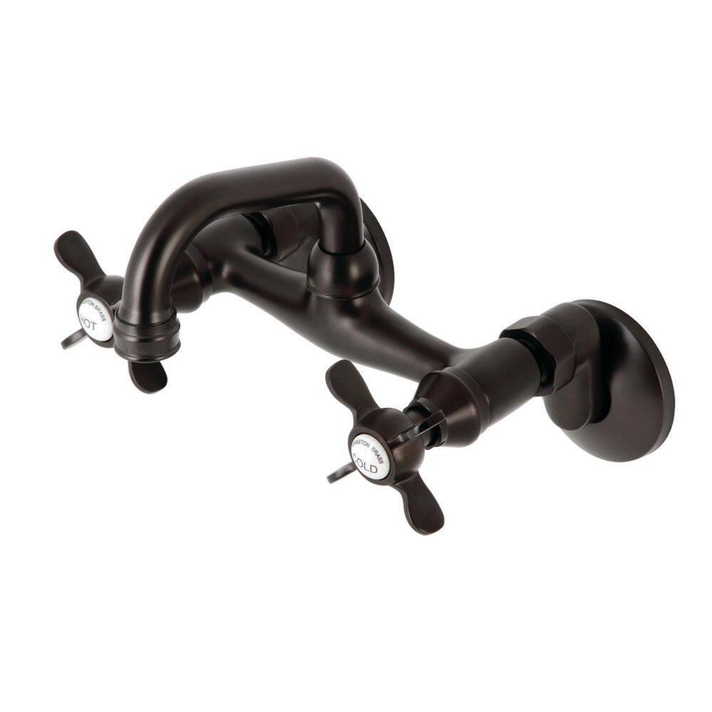 Kingston Brass Kingston Two-Handle 2-Hole Wall Mount Bar Faucet