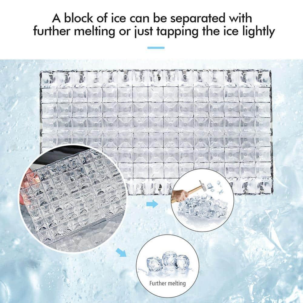 Calorful 48 Lbs Stainless Self-Clean Ice Maker With LCD Display