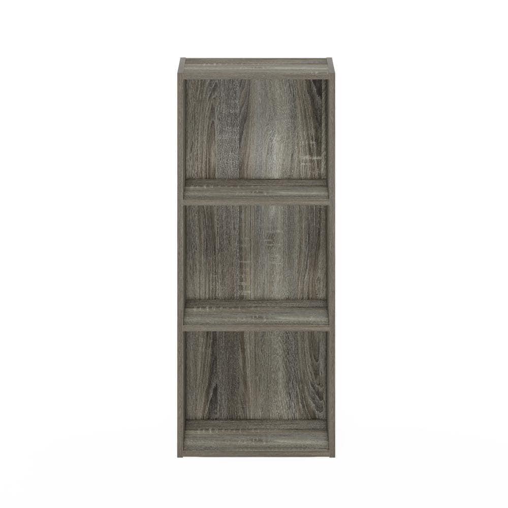 Furinno 3-Tier Easy Assembly Ultility Shelf Open Bookcase Dispaly Organizer,French Oak