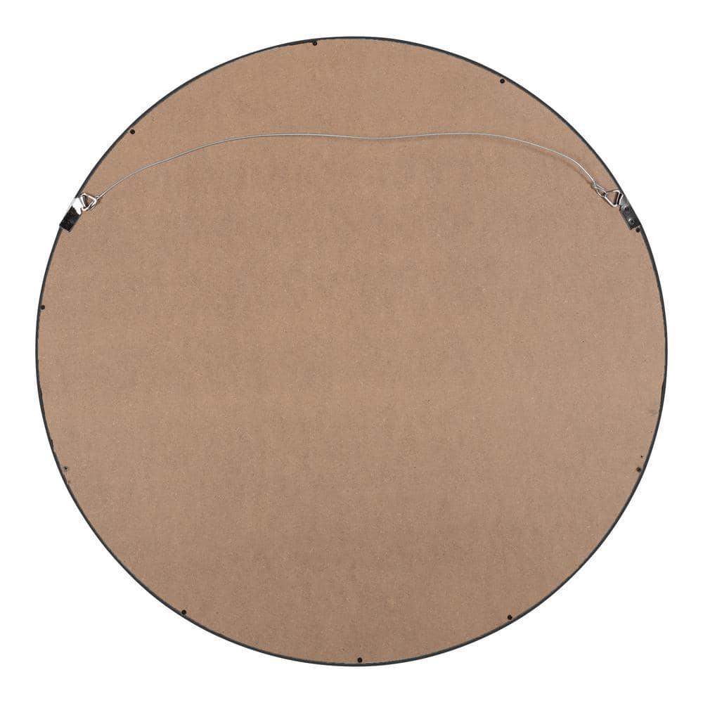 24" Wheeler Round Wall Mirror with Shelf, Modern Decor - Kate & Laurel All Things Decor