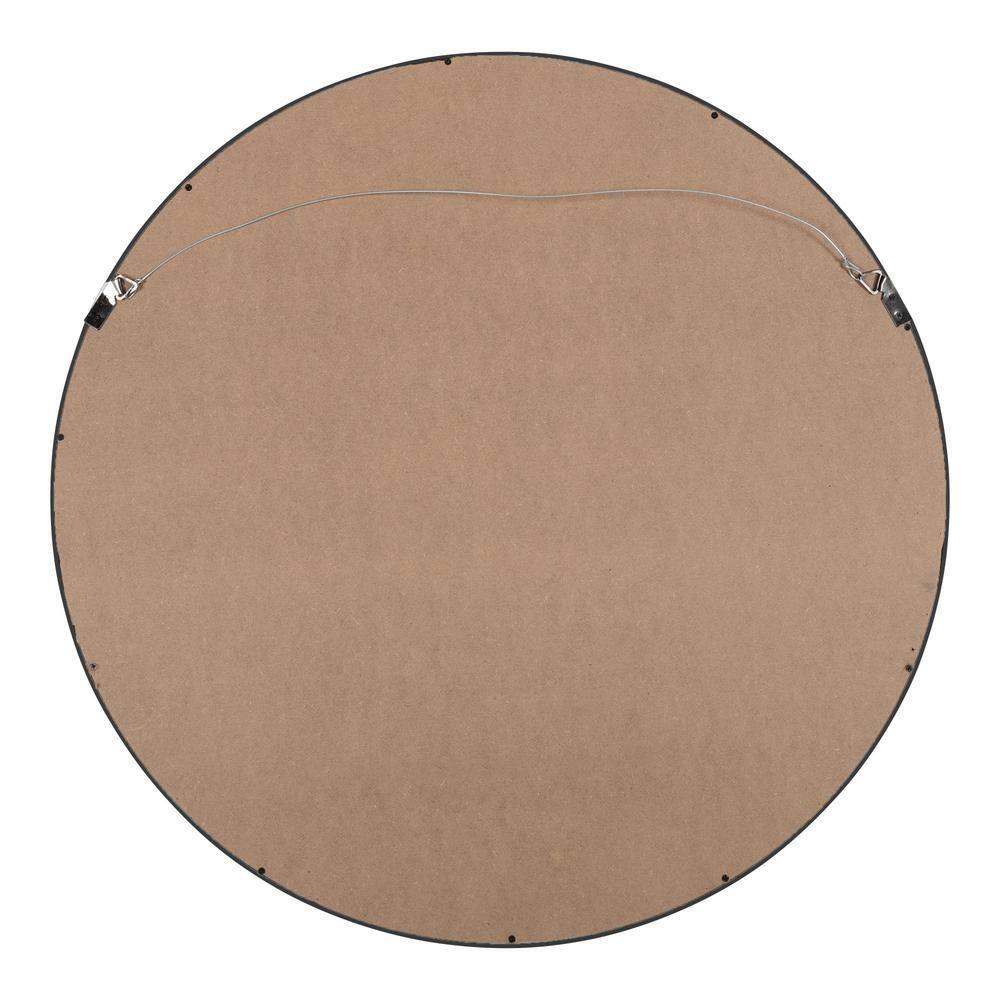 24" Wheeler Round Wall Mirror with Shelf, Modern Decor - Kate & Laurel All Things Decor