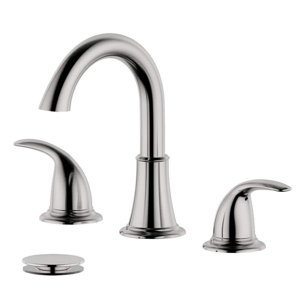Konya Widespread 2-handle Bathroom Faucet with Drain Assembly