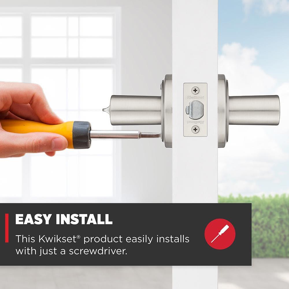 Kwikset 740TDL 15 SMT 6AL RCS Trafford Keyed (Entry) Door Lever (Set of 2)