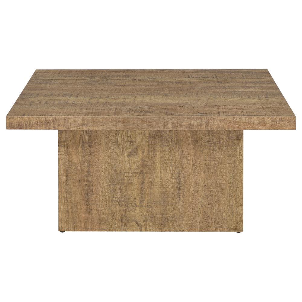 Coaster Devar Farmhouse Square Wood Coffee Table Mango