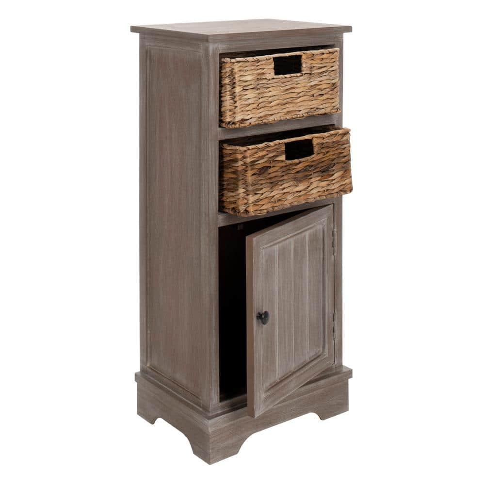 Connery Cabinet - AMH5742 - White Washed - Safavieh Couture