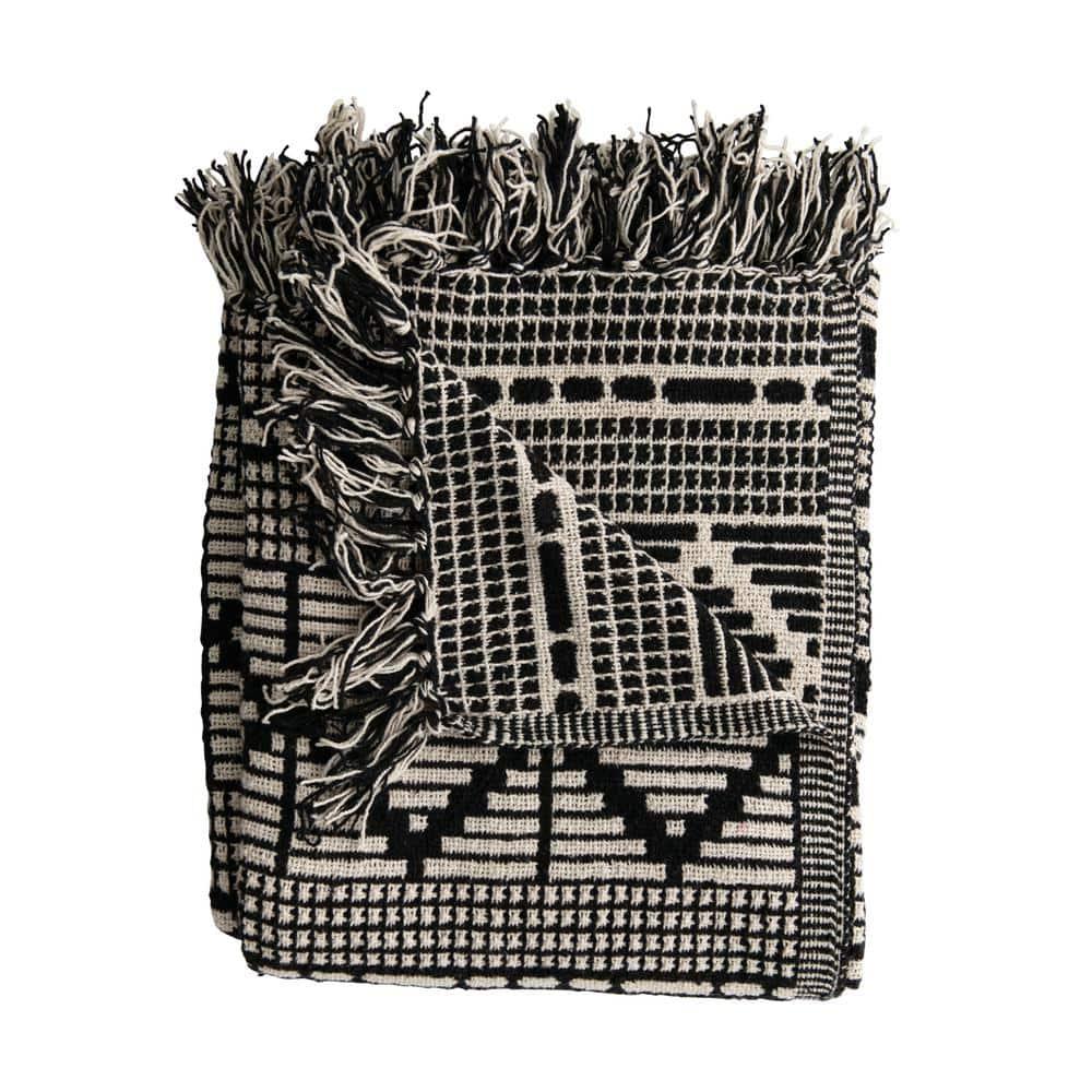 Bloomingville Hand Woven Throw Blanket