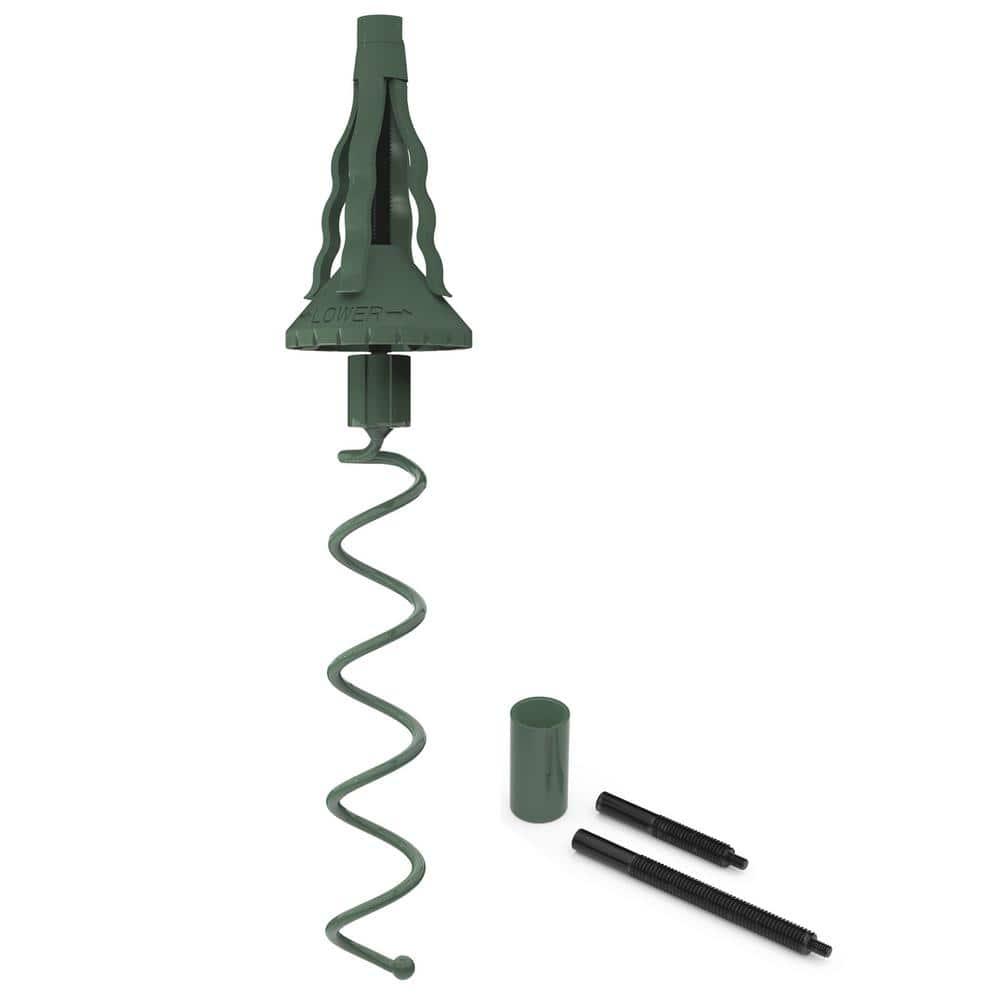 [Christmas Tree Topper Holder] - Twist-on Holiday Universal Tree Topper Stabilizer Fits All Base Types- Metal Green Support Rod with Adjustable attachments to stabilize Seasonal Treetop Ornaments