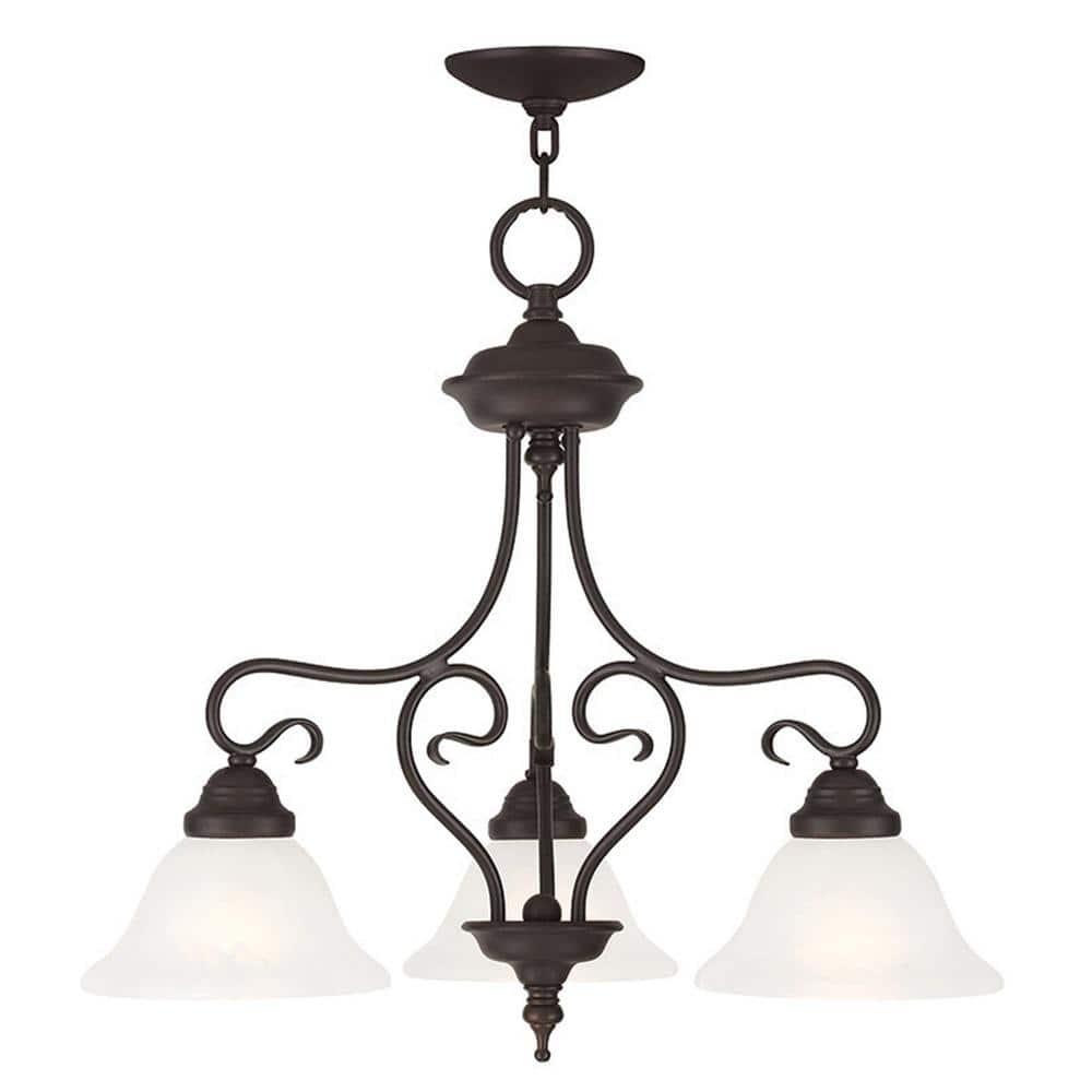 Livex Lighting Coronado 3 - Light Chandelier in  Bronze