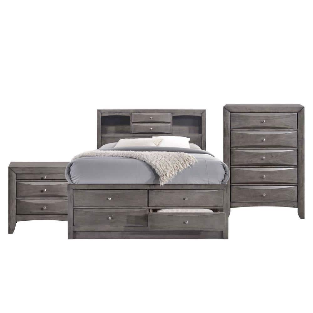 Picket House Furnishings Madison Storage Bedroom Set, Multiple Sizes, Multiple Finishes, Multiple Configurations