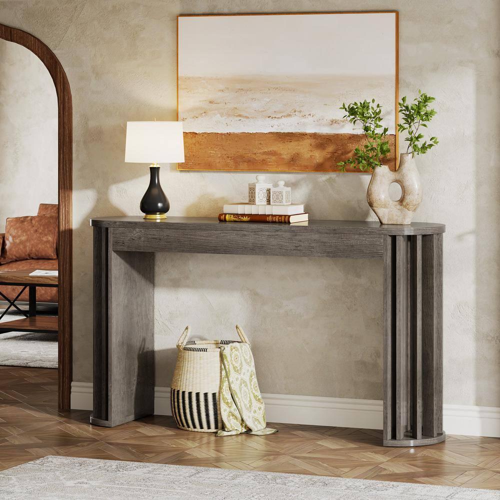 Millwood Pines 70.9" Console Table For Entryway, Farmhouse Wood Sofa Couch Tale