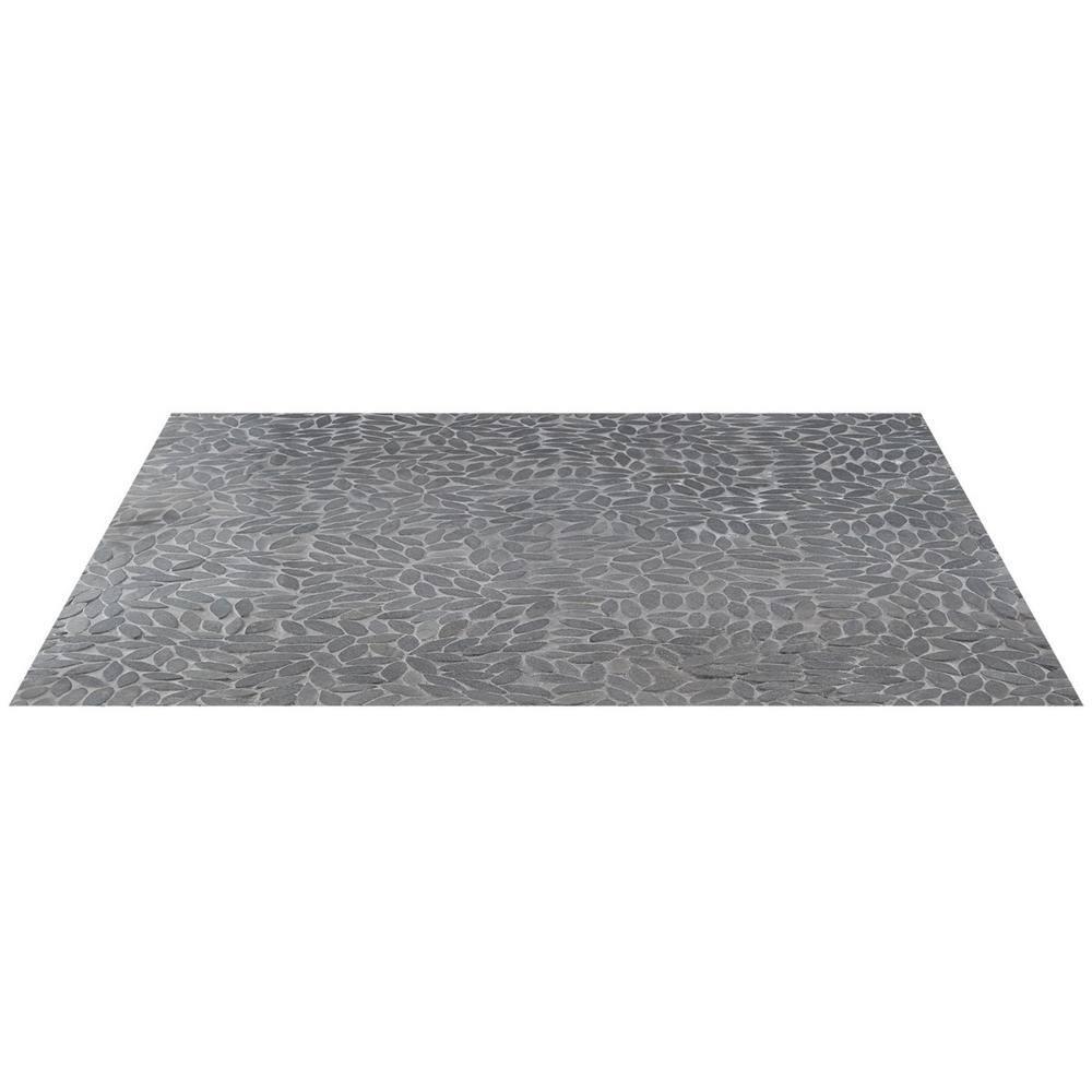 Picturesque Flower 11.81 in. x 11.81 in. Natural Stone Floor and Wall Mosaic Tile (0.97 Sq. Ft. / Each)